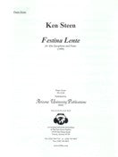 Festina Lente Alto Sax & Piano by Steen/Piano Score-Ps2128