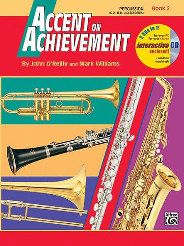 Accent On Achievement: Percussion--Snare Drum, Bass Drum & Accessories, Book 2