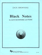 Black Notes for Alto Saxophone & Piano - Browning
