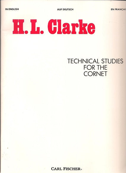 Technical Studies For The Cornet by Herbert L. Clarke - O2280