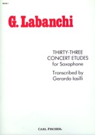 LABANCHI 33 CONCERT ETUDES FOR SAXOPHONE BK 1 - O2329