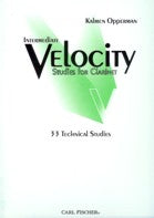 Opperman Intermediate Velocity Studies For Clarinet W/ CD - 5433