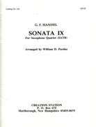 G. F. Handel Sonata IX for Saxophone Quartet - 104