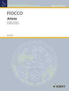 Arioso For Oboe & Piano By Joseph-Hector Fiocco