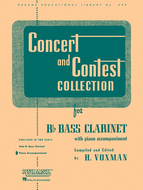 Concert & Contest Collection: Bass Clarinet -- Solo Part