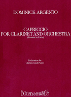 Capriccio for Clarinet & Orchestra by Dominick Argento