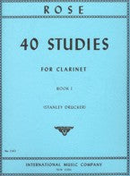 ROSE 40 STUDIES FOR CLARINET BOOK 1 - 2162