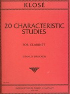 KLOSE 20 CHARACTERISTIC STUDIES FOR CLARINET - 3132