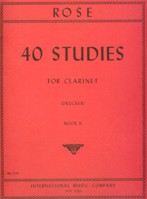 ROSE 40 STUDIES FOR CLARINET BOOK 2 - 2163