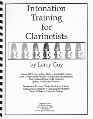 Intonation Training for Clarinetists by Larry Guy