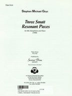 3 Small Resonant Pieces Alto Sax & Piano/Sax Part-SPT2132