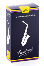Load image into Gallery viewer, Vandoren Traditional Alto Saxophone Reeds - 10 Per Box