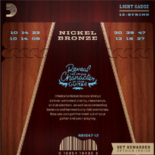 Load image into Gallery viewer, D&#39;addario Nickel Bronze 12-String, Light, 10-47 Acoustic Guitar Strings