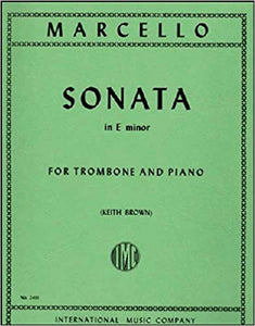 IMC BOOK - MARCELLO, Benedetto Sonata in E minor (BROWN) - 2491