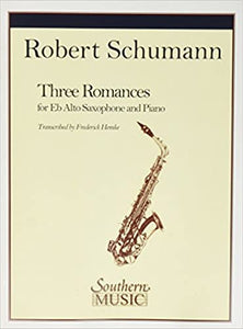 Southern Music Company Book - Three Romances Alto Sax Level 5 - ST38
