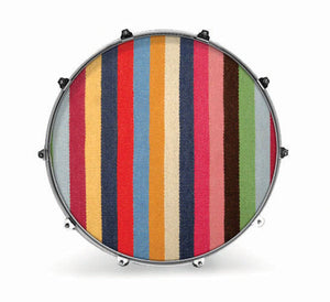 Evans Fabrics Bass Drum Head - Striped Rug