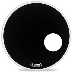 Evans EQ3 Resonant Black Bass Drumhead, 22 Inch