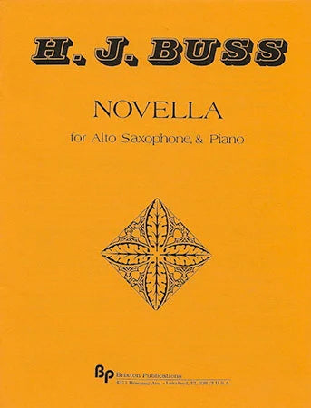 Novella for Alto Saxophone - Buss