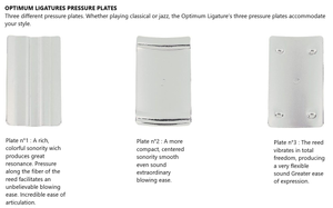 Vandoren Optimum Bb Clarinet Silver Plated Ligature & Plastic Cap - LC01P
