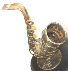 Handmade Metal Fabrication Saxophone