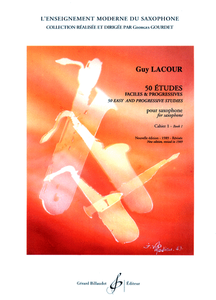 50 Etudes Faciles Et Progressives Vol.1 by Guy Lacour  - 524-02031