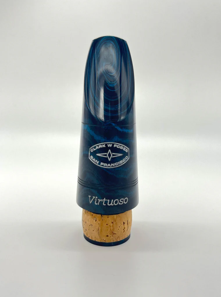 Clark W Fobes Virtuoso Bb Clarinet Mouthpiece - Blue Marbled