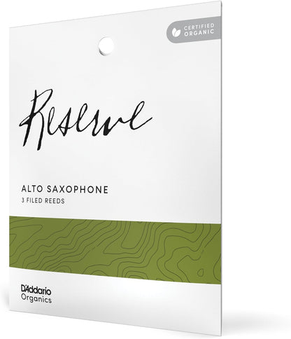 D'Addario Organic Reserve Alto Saxophone Reeds - 3 Pack