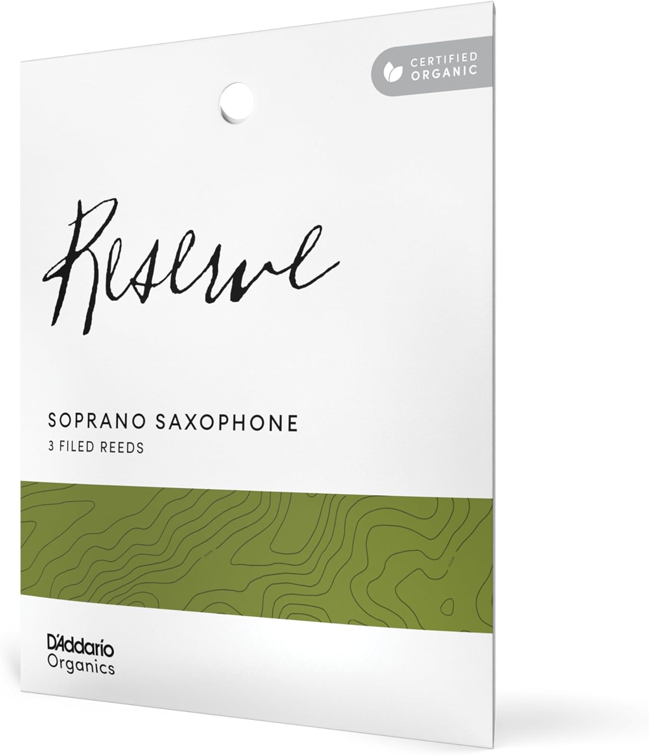 D'Addario Organic Reserve Soprano Saxophone Reeds - 3 Pack