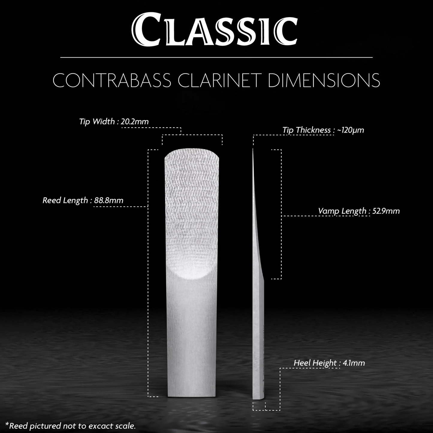 Legere Classic Contrabass Clarinet Reeds - 1 Synthetic Reed