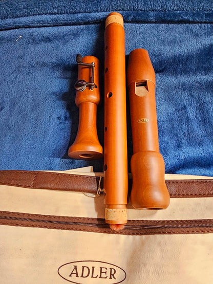 Adler Pearwood Tenor Recorder with Key - Model 1822K