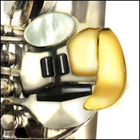 Load image into Gallery viewer, Oleg Low Bb Lever Link Assembly Alto/ Tenor/ Bari - Gold Plated - 108