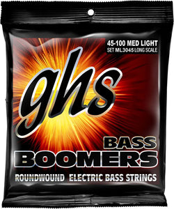 GHS Boomers Round Wound Nickel Medium-Light Electric Bass Guitar Strings - ML3045