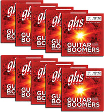 Load image into Gallery viewer, GHS BOOMERS Nickel Plated Electric Guitar Strings - Extra Light (009-042) - 10 SETS