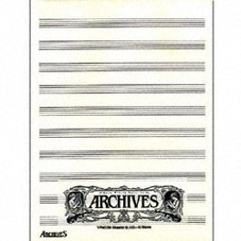 ARCHIVES MANUSCRIPT 50 PC 10 STAVE/SL10S SCORE PAD