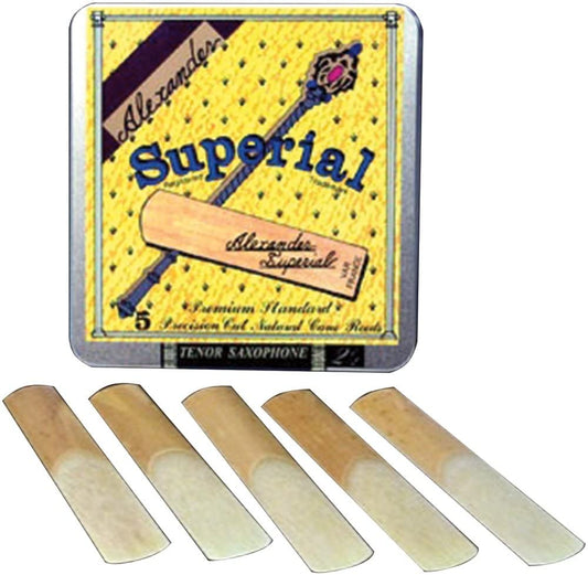 Alexander Superial Tenor Sax Reeds - 5 Per Box