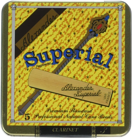 Alexander Superial Bb Clarinet Reeds- 5 Per Box