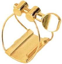 Load image into Gallery viewer, Brancher Gold Plated Ligature for Metal Tenor Sax Mouthpieces #3 TMG