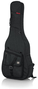 Gator Transit Series Acoustic Guitar Gig Bag- Charcoal Exterior - GT-ACOUSTIC
