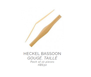 Vandoren Heckel Bassoon Gouged & Shaped Cane - HBS30