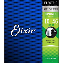 Load image into Gallery viewer, Elixir Nickel Plated Steel with Optiweb Coating Electric Guitar Strings