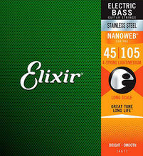 Load image into Gallery viewer, Elixir Stainless Steel Nanoweb Bass Guitar Strings