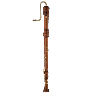 Moeck Rottenburgh Stained Maple Bass Recorder W/ Double Holes - 4521