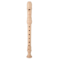 Moeck Rottenburgh Natural Maple Wood Soprano Recorder W/ Double Holes - 4290