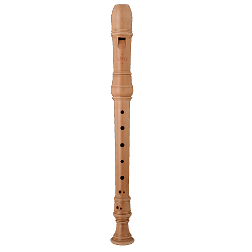 Moeck Rottenburgh PEARWood, Curved WINDWAY, 3 PIECE, Double Hole Soprano Recorder - 4202