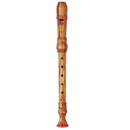 Moeck Rottenburgh Olivewood Curved WINDWAY, Double Hole Soprano Recorder - 4206