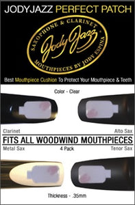 Jody Jazz Perfect Mouthpiece Patch Clear Thin - 4 Per Pack