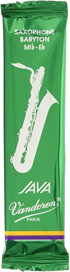 Vandoren Java Green Baritone Sax Reed - 5 Per Box