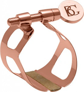 BG France Tradition Rose Gold Plated Bass Clarinet Ligature and Cap - L99