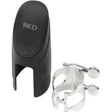 Load image into Gallery viewer, Rico Silver Plated Bb Clarinet H-Ligature &amp; Plastic Cap - HCL1S