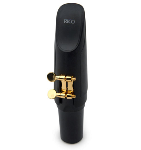 Rico Gold Plated Baritone Sax H-Ligature & Cap  for Most Hard Rubber Mouthpieces - HBS1G